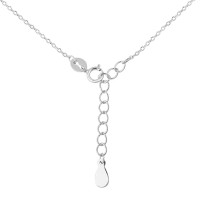 Naszyjnik Srebrny pr 925 Gwiazda Czarny Spinel 
ZAS217S-Z1961NR