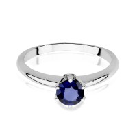 Pierścionek Złoty pr 585 Szafir  0.50 ct 
W557-585-S0.50-BD
