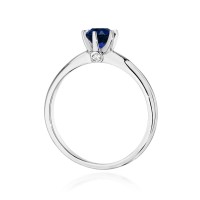 Pierścionek Złoty pr 585 Szafir  0.50 ct 
W557-585-S0.50-BD
