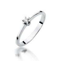 Pierścionek Złoty pr 585 Zaręczynowy Brylant 0,04 ct
W111-585-B0.04-BD