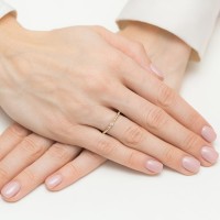 Pierścionek Złoty pr 585 Brylant 0,02 ct 
BC001-585-B0.02-BD