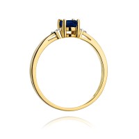 Pierścionek Złoty pr 585 Szafir 0.70 ct Brylanty 0.05 ct
W301-585-S0.70-BD