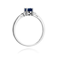 Pierścionek Złoty pr 585 Szafir 0.70 ct Brylanty 0.05 ct
W301-585-S0.70-BD