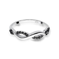 Pierścionek Złoty pr 585 Czarne Brylanty 0.07 ct
W096-585-CB0.07-BD