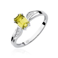 Pierścionek Złoty pr 585 Brylanty Cytryn 0.60 ct
W094-585-C0.60-BD