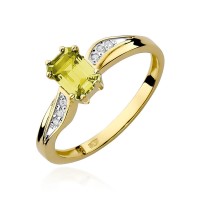 Pierścionek Złoty pr 585 Brylanty Cytryn 0.60 ct
W094-585-C0.60-BD