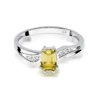 Pierścionek Złoty pr 585 Brylanty Cytryn 0.60 ct
W094-585-C0.60-BD