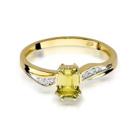 Pierścionek Złoty pr 585 Brylanty Cytryn 0.60 ct
W094-585-C0.60-BD