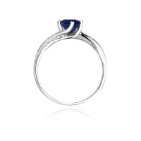 Pierścionek Złoty pr 585 Brylanty Szafir 0.50 ct
W084-585-S0.50-BD