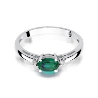 Pierścionek Złoty pr 585 Brylanty Szmaragd 0.40 ct
W006-585-SZ0.40-BD