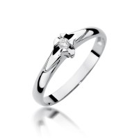 Pierścionek Złoty pr 585 Zaręczynowy Brylant 0.04 ct
W088-585-B0.04-BD