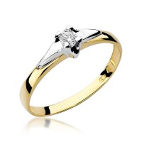 Pierścionek Złoty pr 585 Zaręczynowy Brylant 0.10 ct
W088-585-B0.10-BD