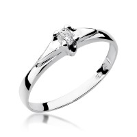 Pierścionek Złoty pr 585 Zaręczynowy Brylant 0.10 ct
W088-585-B0.10-BD