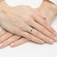Pierścionek Złoty pr 585 Zaręczynowy Czarny Brylant 0.12 ct
BC020-585-CB0.12-BD