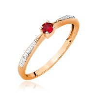 Pierścionek Złoty pr 585 Zaręczynowy Rubin 0.15 ct
BC027-585-R0.15-BD