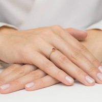 Pierścionek Złoty pr 585 Zaręczynowy Rubin 0.15 ct
BC027-585-R0.15-BD