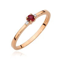 Pierścionek Złoty pr 585 Zaręczynowy Rubin 0.15 ct
BC023-585-R0.15-BD