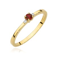 Pierścionek Złoty pr 585 Zaręczynowy Rubin 0.15 ct
BC023-585-R0.15-BD