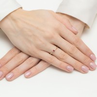 Pierścionek Złoty pr 585 Zaręczynowy Rubin 0.15 ct
BC023-585-R0.15-BD