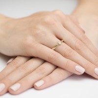 Pierścionek Złoty pr 585 Zaręczynowy Brylanty 0.04 ct
W322-585-B0.04-BD