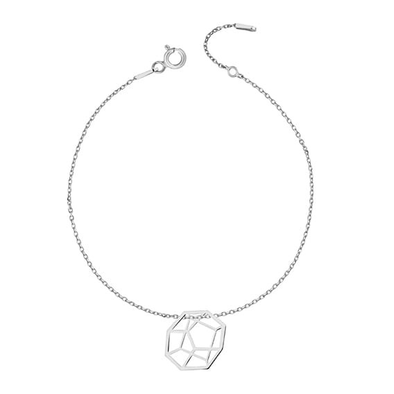 Bransoletka Srebrna pr 925 Origami Koło B033S-G0109B