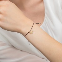 Bransoletka Sznurek Czarny Złoto pr 585 Serce Brylant 0.005 ct
B010-Z-585-B0.005-BD