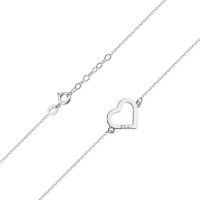 Bransoletka Złota pr 585 Serce Brylant 0.015 ct
B008-585-B0.015-BD
