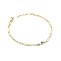 Bransoletka Złota pr 585 Szafir 0.15 ct
B005-585-S0.15-BD