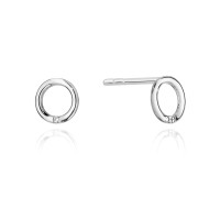 Kolczyki Złote pr 585 Kółka z Brylantami 0.01 ct K0082.Z3.DIW.01