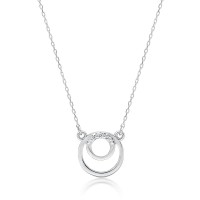 Naszyjnik Złoty pr 585 Koła z Brylantami 0.015 ct
C033-585-B0.015-BD