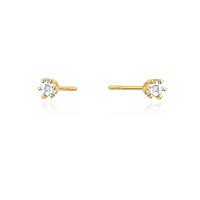 Kolczyki Złote pr 585 Brylanty 0.02 ct K0031.Z3.DIW.01