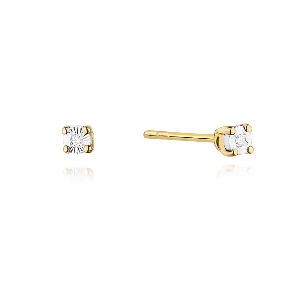 Kolczyki Złote pr 585 z Brylantami 0.02 ct
KO058-585-B0.02-BD