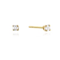 Kolczyki Złote pr 585 z Brylantami 0.02 ct
KO058-585-B0.02-BD