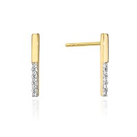 Kolczyki Złote pr 585 z Brylantami 0.05 ct
CK029-585-B0.05-BD