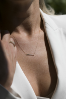 Naszyjnik Złoty pr 585 Belka z Brylantami 0.03 ct
C029-585-B0.03-BD