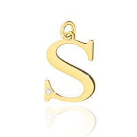 Zawieszka Złota pr 585 Brylant 0,005 ct Literka S
Z069-Z-585-B0.005-S