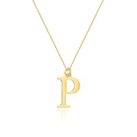 Naszyjnik Złoty pr 585 Celebrytka z Brylantem Literka P
C069-Z-585-B0.005-P