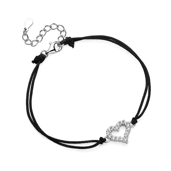 Bransoletka Srebrna pr 925 Serce B060S-Z1630B