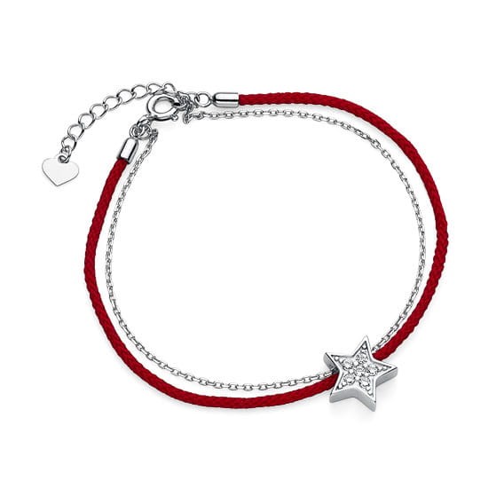Bransoletka Srebrna pr 925  Gwiazda B067S-Z1646B
