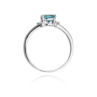 Pierścionek Złoty pr 585 Brylanty Topaz 0.70 ct
W039-585-T0.70-BD
