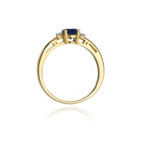 Pierścionek Złoty pr 585 Brylanty Szafir 0.50 ct
W010-585-S0.50-BD