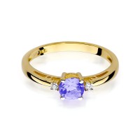 Pierścionek Złoty pr 585 Brylanty Tanzanit 0.50 ct
W010-585-TA0.50-BD