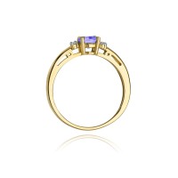 Pierścionek Złoty pr 585 Brylanty Tanzanit 0.50 ct
W010-585-TA0.50-BD