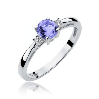 Pierścionek Złoty pr 585 Brylanty Tanzanit 0.50 ct
W010-585-TA0.50-BD