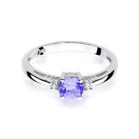 Pierścionek Złoty pr 585 Brylanty Tanzanit 0.50 ct
W010-585-TA0.50-BD