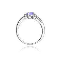 Pierścionek Złoty pr 585 Brylanty Tanzanit 0.50 ct
W010-585-TA0.50-BD