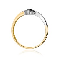 Pierścionek Złoty pr 585 Czarny Brylant  0,12 ct 
BC008-585-CB0.12-BD