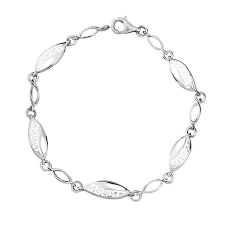 Bransoletka Srebrna pr 925 Wzór Grecki 