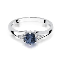 Pierścionek Złoty pr 585 Brylanty Szafir 0.50 ct
W076-585-S0.50-BD