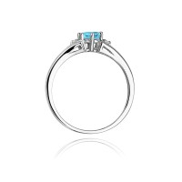 Pierścionek Złoty pr 585 Brylanty Topaz 0.50 ct
W076-585-T0.50-BD